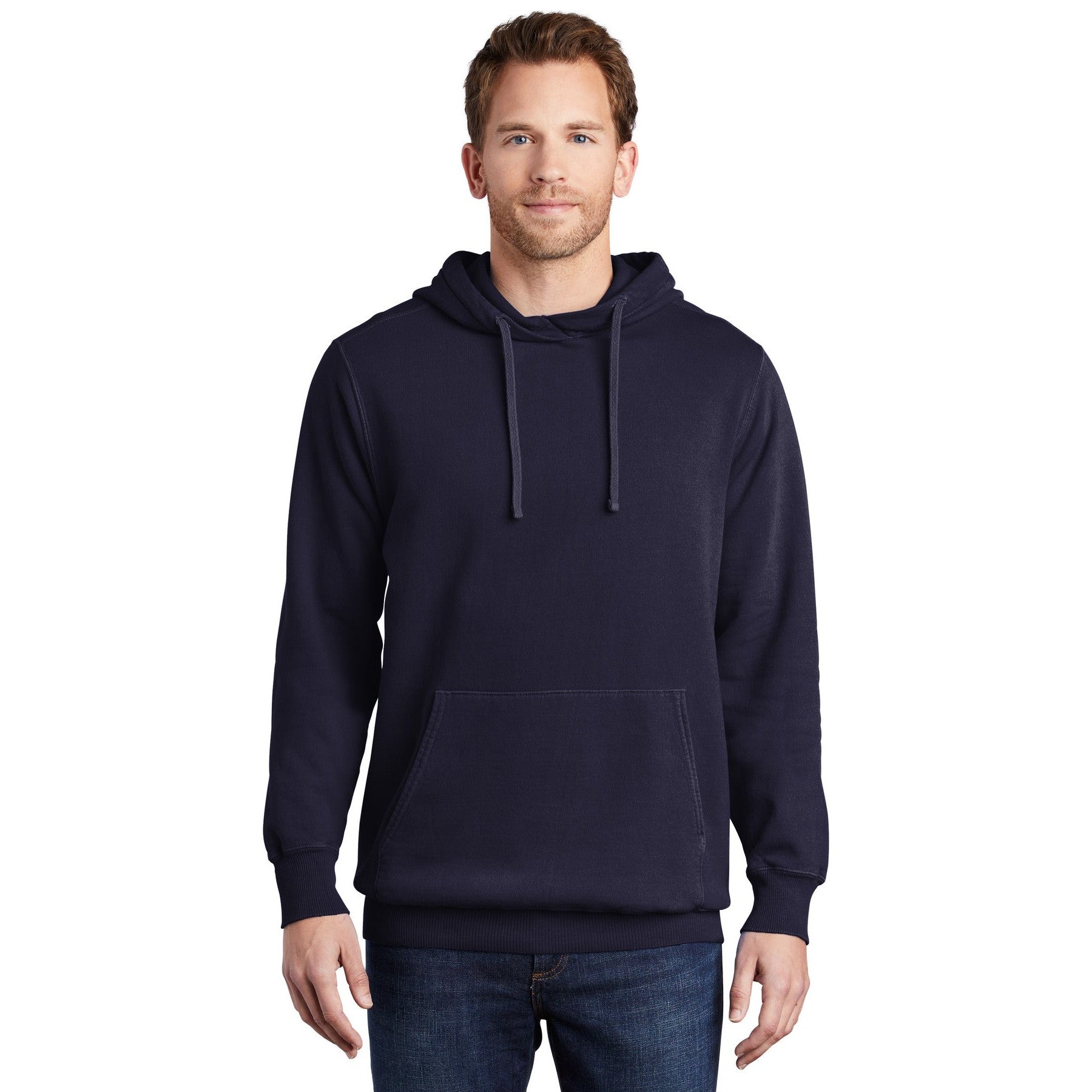 Port & Company-Port & Company® Beach Wash® Garment-Dyed Pullover Hooded Sweatshirt. PC098H-MedTech-15